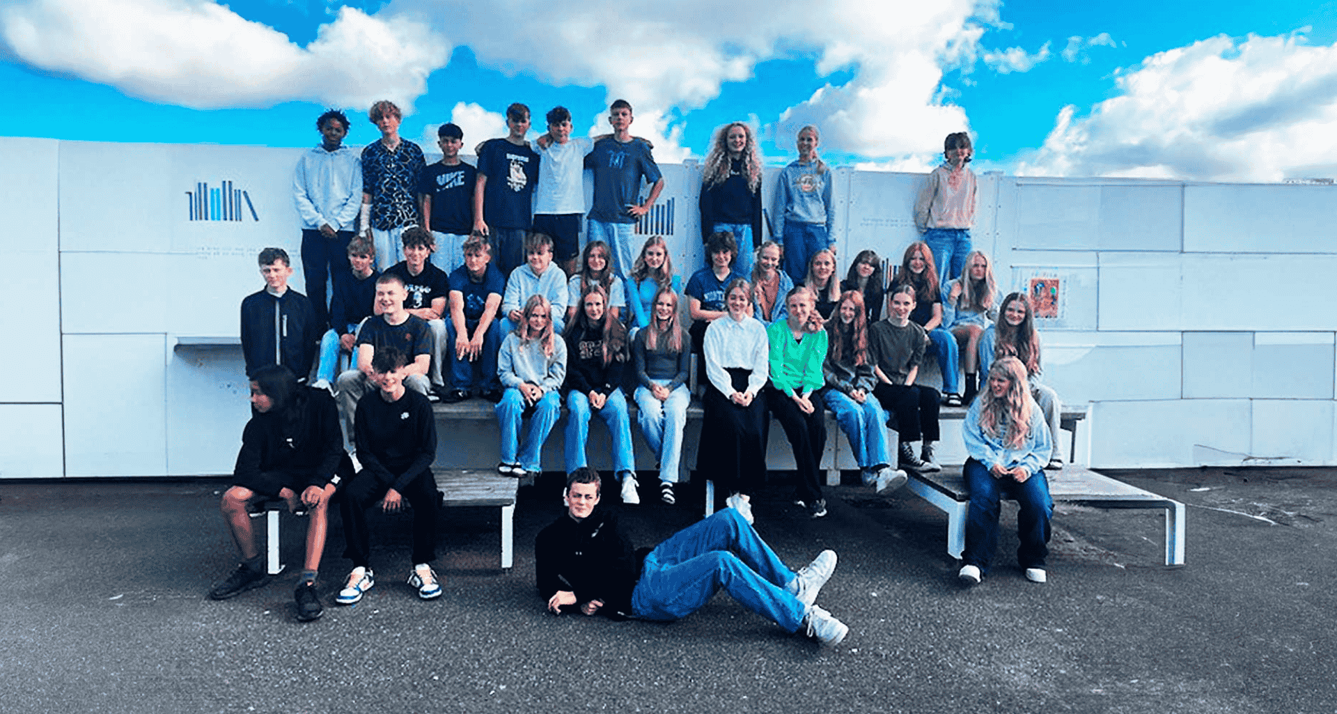 7. klasserne på Fanø Skole samlede penge ind gennem Det Gode Lotteri for at tjene penge til klassekassen.