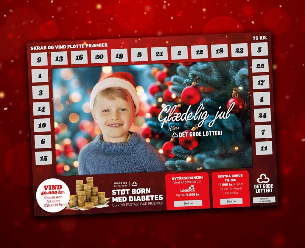 Sælg julekalender i Det Gode Lotteri og tjen penge til fælleskassen